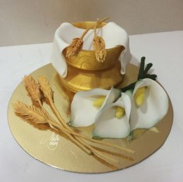 Cake Design Comunione Fiori Topper