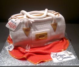 Cake Design Feste Fashion Scolpite Borsa