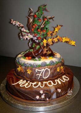 Cake Design Feste Torta A Piani Albero