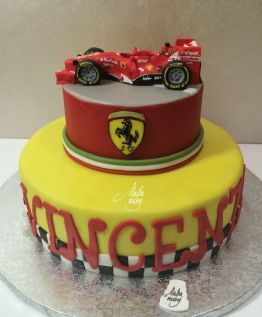Cake Design Feste Torta A Piani Ferrari
